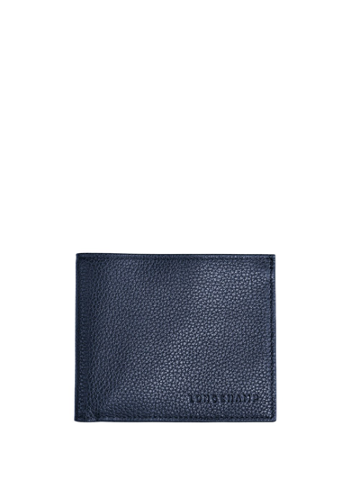 Shop Longchamp Le Foulonne Wallet In Blu
