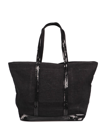 Shop Vanessa Bruno `cabas` Large Tote Bag In Nero