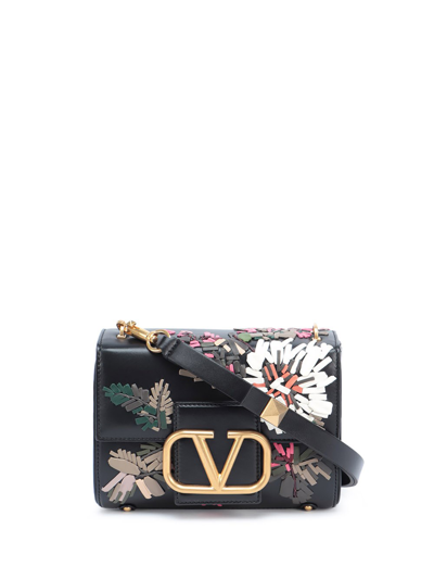 Shop Valentino `stud Sign` Shoulder Bag In Multi