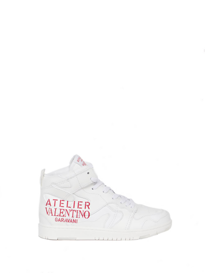 Shop Valentino High-top Atelier Sneaker In Bianco
