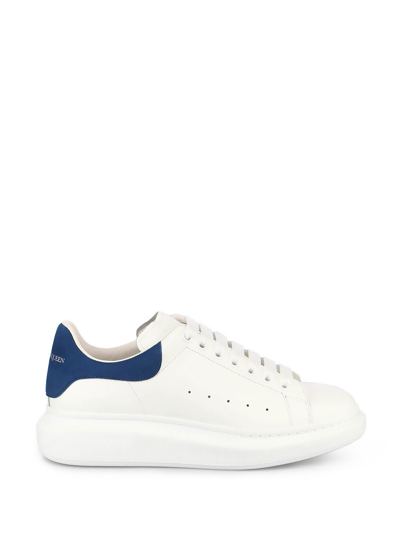 Shop Alexander Mcqueen `oversized` Leather Sneakers In White