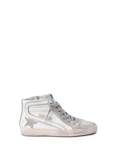 Shop Golden Goose `slide` Sneaker In Bianco