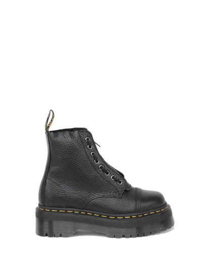 Shop Dr. Martens' `sinclair` Leather Platform Boots In Black  