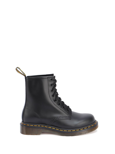 Shop Dr. Martens `1460` Leather Lace-up Boots In Black  