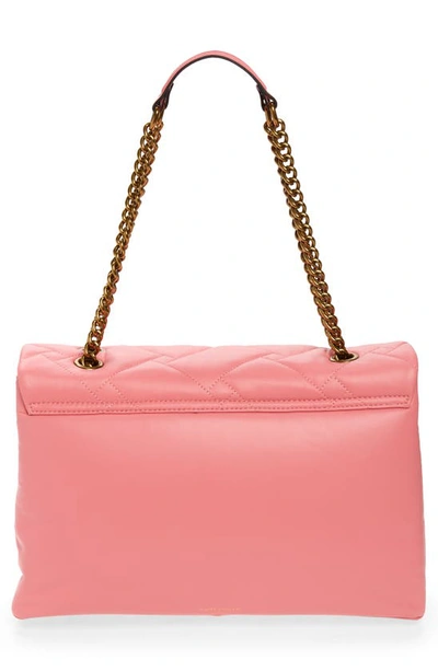 Shop Kurt Geiger Xxl Kensington Soft Quilted Leather Shoulder Bag In Pink