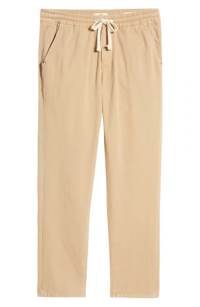 Marine Layer Slim Fit Saturday Pants In Khaki