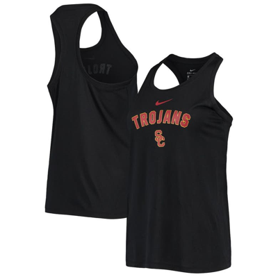 Shop Nike Black Usc Trojans Arch & Logo Classic Performance Tank Top