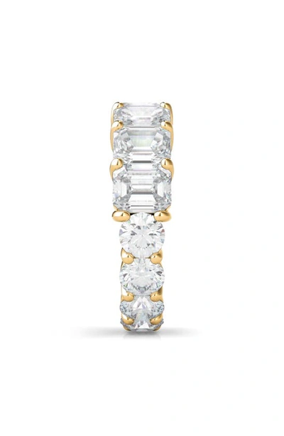 Shop Hautecarat Lab Created Diamond Eternity Ring In 18k Yellow Gold