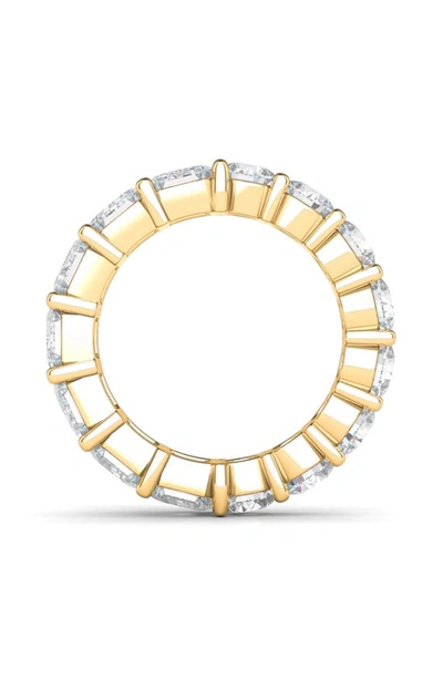 Shop Hautecarat Lab Created Diamond Eternity Ring In 18k Yellow Gold