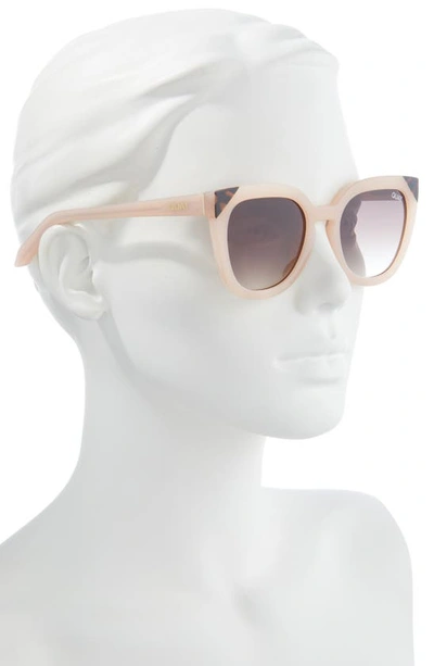 Shop Quay Noosa 55mm Cat Eye Sunglasses In Pink / Brown