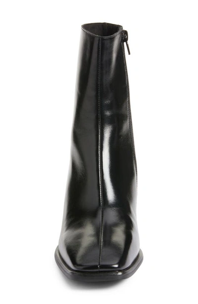 Shop Jeffrey Campbell Geist Square Toe Boot In Black Crinkle Patent