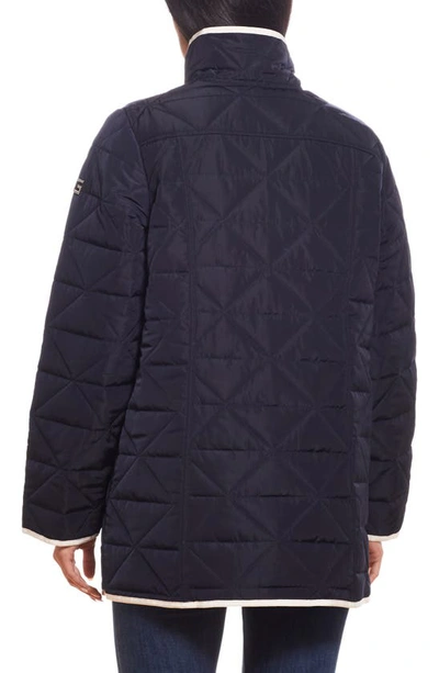 Shop Gallery Quilted Water Resistant Jacket In Ink Navy