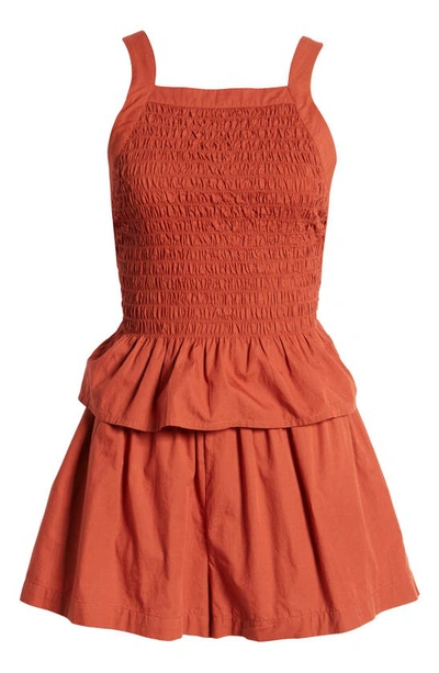 Shop Free People Free-est Fez Camisole & Shorts In Spiced Sunblush