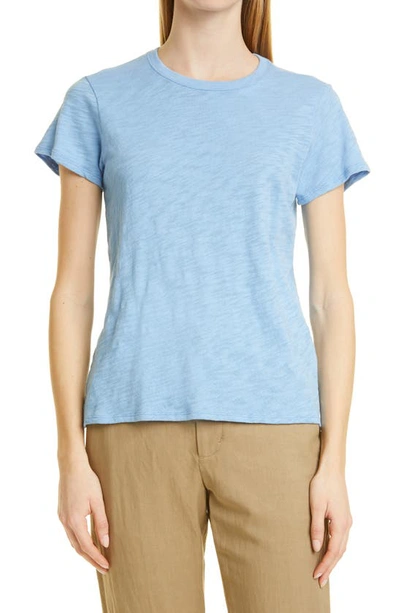 Shop Atm Anthony Thomas Melillo Schoolboy Cotton Crewneck T-shirt In Blue