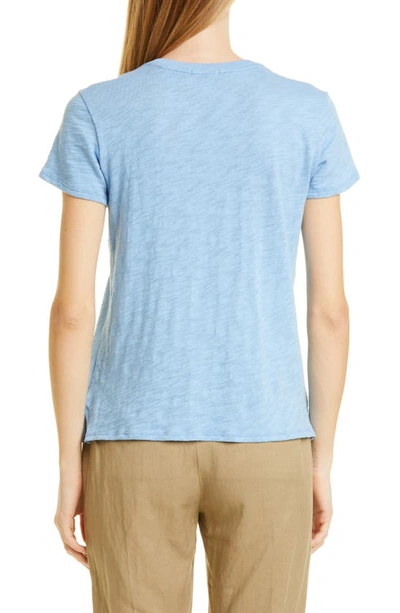Shop Atm Anthony Thomas Melillo Schoolboy Cotton Crewneck T-shirt In Blue
