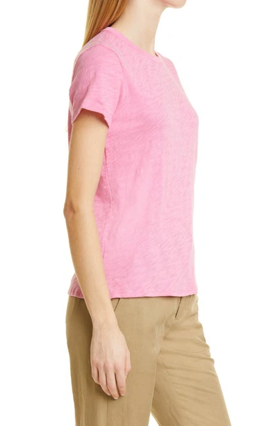 Shop Atm Anthony Thomas Melillo Schoolboy Cotton Crewneck T-shirt In Pink Cosmos