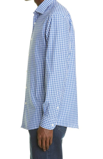 Zegna Centoquaranta Twill Button-up Shirt In Dk Blu Ck