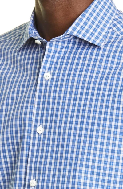 Zegna Centoquaranta Twill Button-up Shirt In Dk Blu Ck