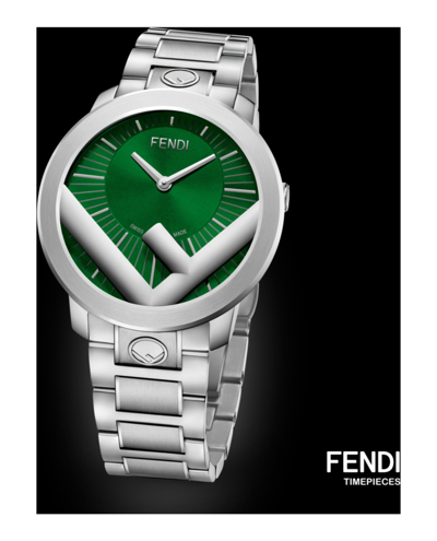 Shop Fendi Run Away Watch In Green