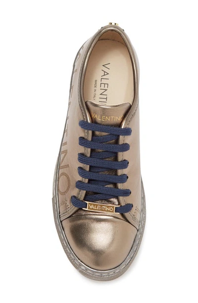 Shop Valentino By Mario Valentino Dalia Luxe Platform Sneaker In Pewter