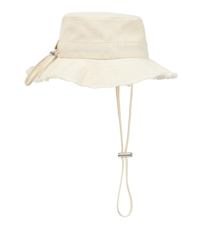 Shop Jacquemus Le Bob Artichaut Bucket Hat In Off-white