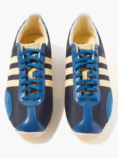 Adidas X Wales Bonner Japan Suede And Nylon Trainers In Navy | ModeSens