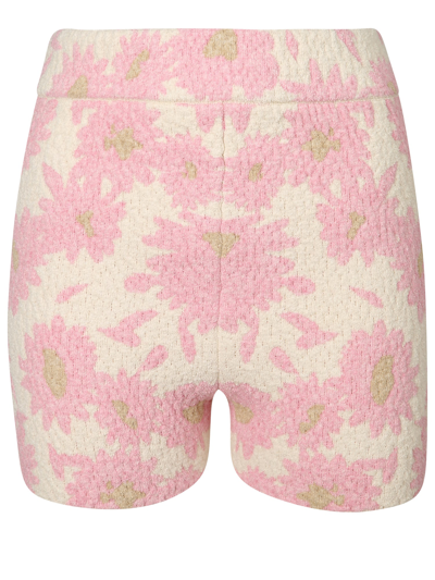 Shop Jacquemus Allover Floral Printed Shorts In Pink