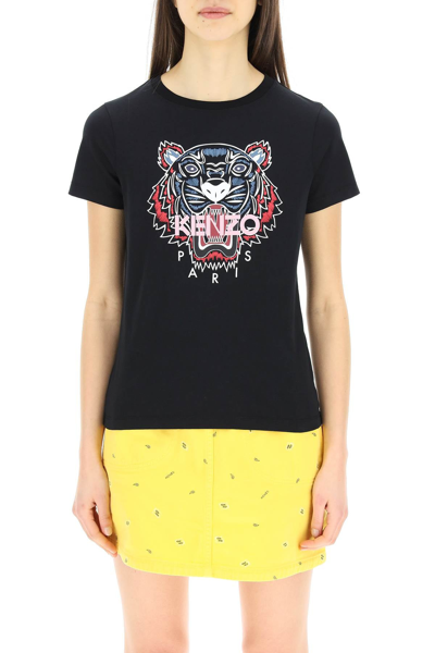 Shop Kenzo Tiger Print T-shirt In Mixed Colours