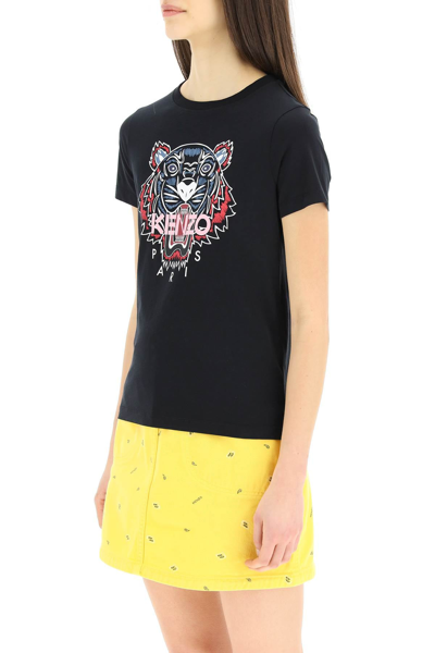 Shop Kenzo Tiger Print T-shirt In Mixed Colours