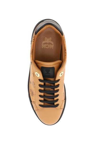 Shop Mcm Terrain Visetos Sneakers In Mixed Colours