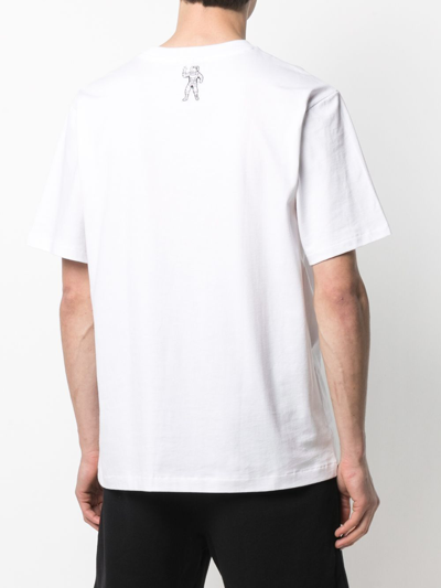 Shop Billionaire Boys Club Cotton Logo T-shirt In White