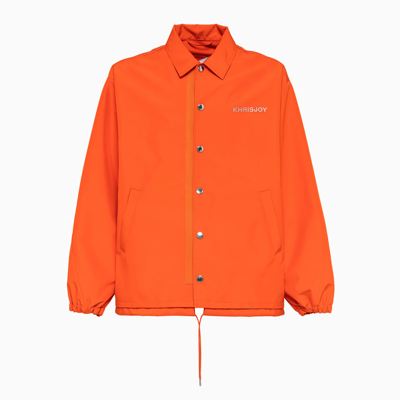 Shop Khrisjoy Coach Jacket Dsm052 Nyny In Orange