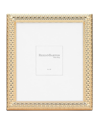 Shop Reed & Barton Watchband Satin Gold Photo Frame, 8" X 10" In Gold Pltd
