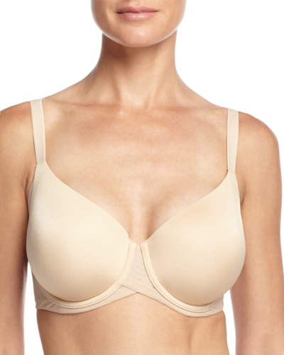 Shop Wacoal Ultra Side Smoother Contour Underwire Bra In Sand