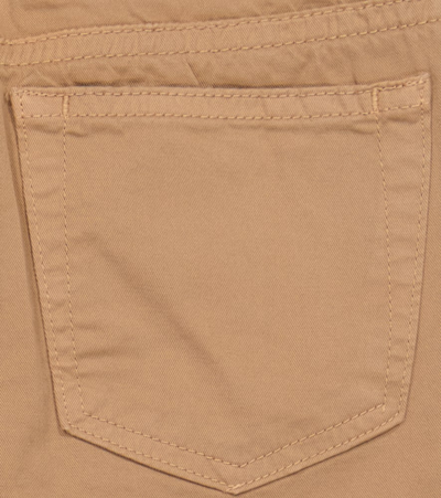 Il Gufo Straight Cotton Pants In Bran Beige