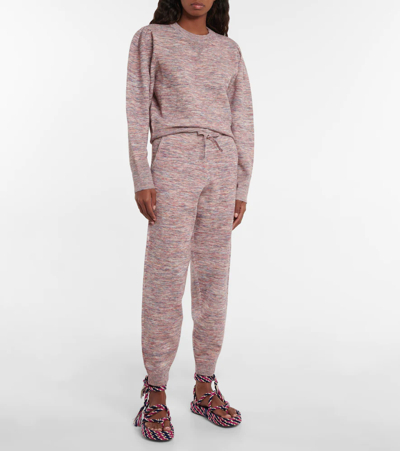 Shop Isabel Marant Étoile Kira Space-dyed Sweatpants In Multi