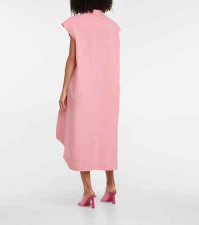 Shop Petar Petrov Adri Cotton And Silk Shirt Dress In Pink