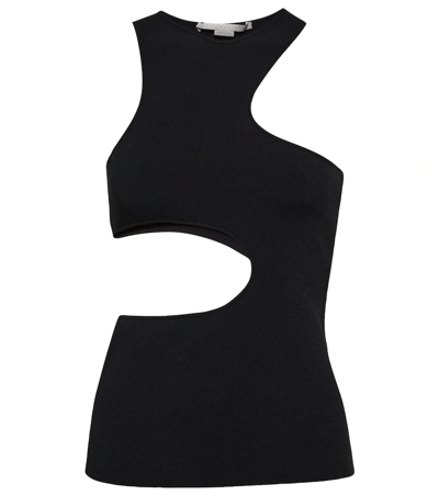 Shop Stella Mccartney Asymmetric Cutout Top In Black