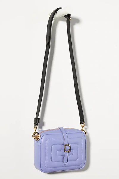Shop Clare V . Gigi Quilted Crossbody Bag In Purple