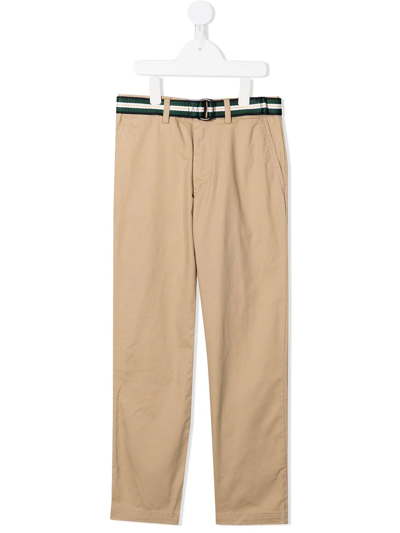 Shop Ralph Lauren Bedford Pants Flat Front Chinos In Brown