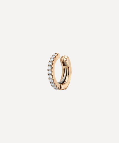 Maria Tash 18ct 6.5mm Diamond Eternity Tash Cuff In Rose
