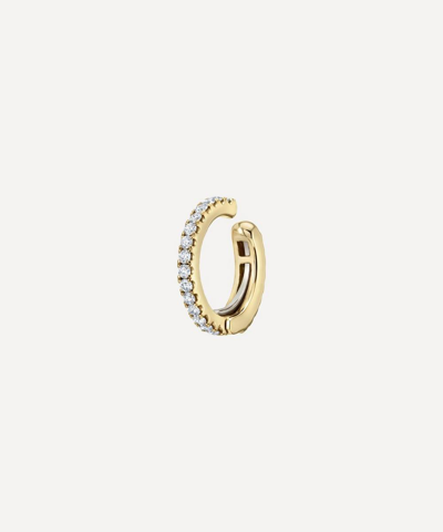 Maria Tash 18ct 8mm Diamond Eternity Tash Cuff In Yellow