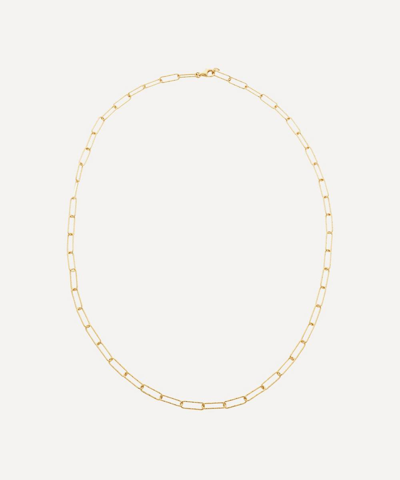 Shop Monica Vinader 18ct Gold Plated Vermeil Silver 24' Alta Textured Chain Necklace