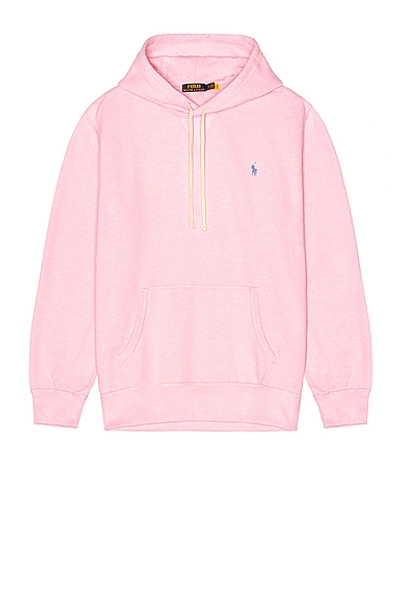 Shop Polo Ralph Lauren Fleece Hoodie In Carmel Pink
