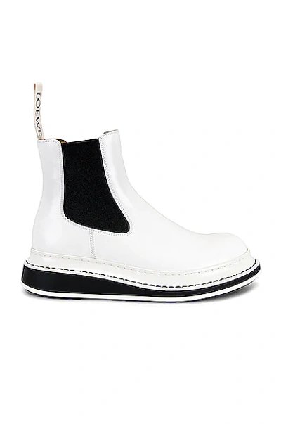Shop Loewe Chelsea Boot In Soft White