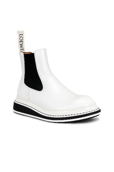 Shop Loewe Chelsea Boot In Soft White