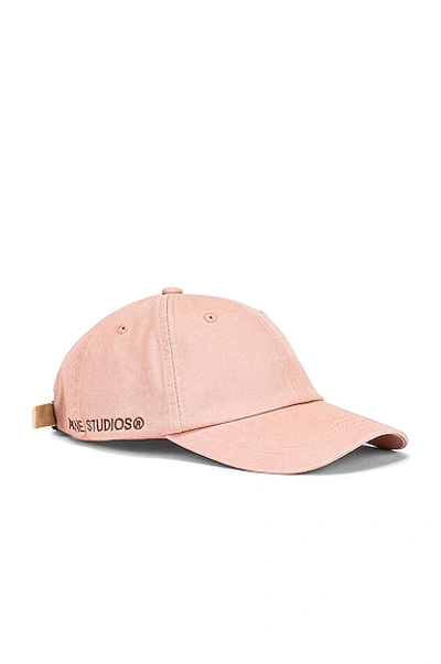 Shop Acne Studios Hat In Dusty Pink