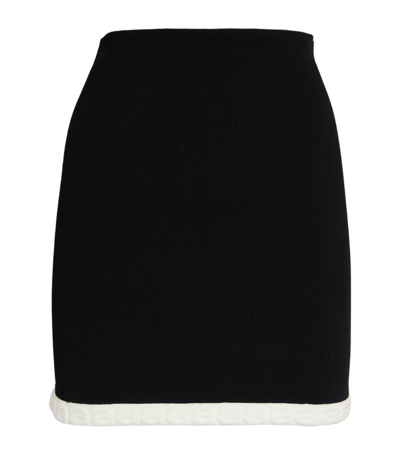 Shop Alexander Wang Logo Mini Skirt In Black