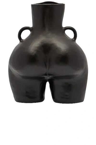 Shop Anissa Kermiche Love Handles Vase In Black