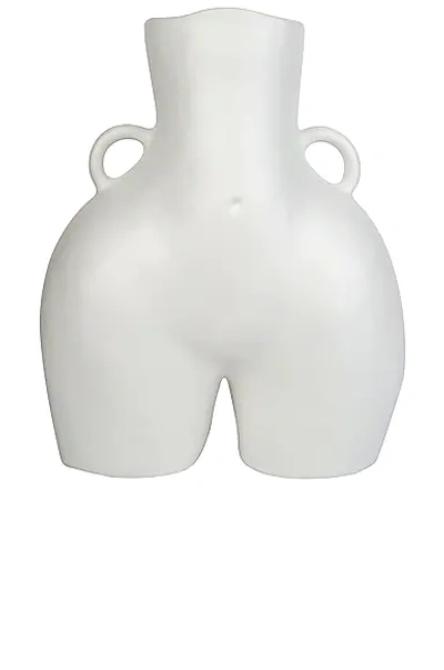 Shop Anissa Kermiche Love Handles Vase In White Matte